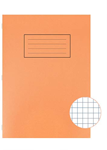 Silvine Exercise Book 5mm Square 75gsm 80 Pages A4 Orange Ref EX113 [Pack of 10]