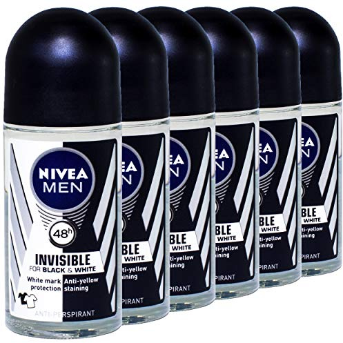 Nivea Men invisible for Black & White Roll On 50 ml – 6 pezzi per confezione