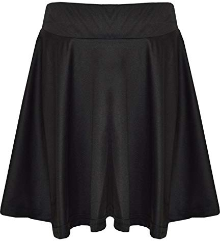 A2Z 4 Kids Filles Jupe Patineuse Unie pour l'école Trendy Soft Feel Confortable Mode d'été Vêtements de Tenue Âge 2-13 Ans