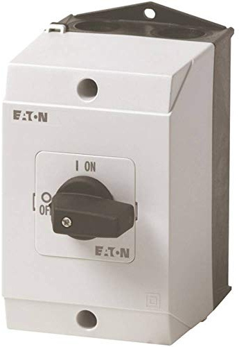 Eaton P1-25 Trennschalter 3-polig Oberfläche 190A 13 kW Schwarz IP65 3-phasig