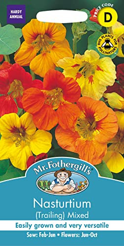 Mr Fothergill's 10195 Flower Seeds, Nasturtium (Trailing) Mixed