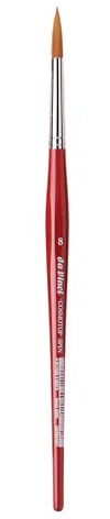 da Vinci Watercolor Series 5580 Size 8 Round - CosmoTop Spin Multi-Diameter Synthetic - Holds More Water Than Any Other Synthetic - Made in Germany
