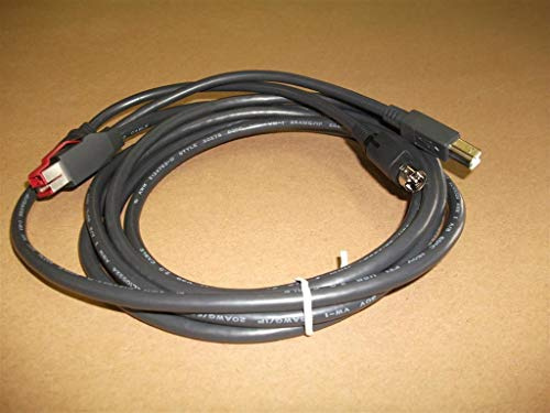 Epson PUSB Y Cable: 010842A Cyberdata P-USB 3m - Cable de Impresora (3 m, P-USB, Negro, TM-T88VI (115): Powered USB, w/o PS, w/o Cable, Black TM-T88V (052): Powered USB.)