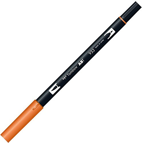 Tombow Dual Brush Pinselstift, zweiseitig verwendbar, Orange