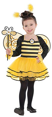 (PKT) (997651) Barnflickor ballerina bidräkt (3–4yr), gul/svart