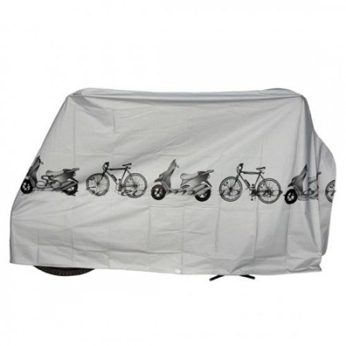 System-S Funda Protectora Impermeable para Bicicleta, Color Gris