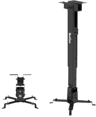QualGear Universal Ceiling Mount for Projector - Black