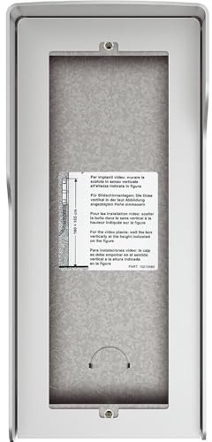 BTICINO 350631 Scatola Parete Sfera 3 Moduli, per Citofono/Videocitofono, Alluminio Allmetal, IP54, con Tetto Antipioggia, 334x151x82 mm, Installazione Superficie, Compatibile Sfera New/Robur
