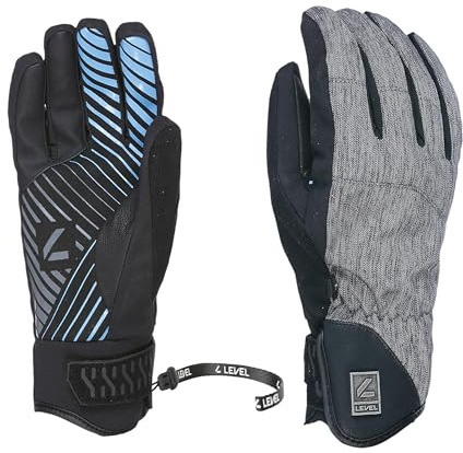 Level Suburban- Snowboard Handschuhe, Thermohandschuhe Winter Herren, Ski- und Winterhandschuhe Herren Wasserdicht mit Verstellbarem Riemen und Stulpe, Atmungsaktiv für Snowboard und Skifahren, 1 Paar