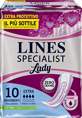 Lines Assorbenti per Urina Specialist Extra, 10 Pezzi