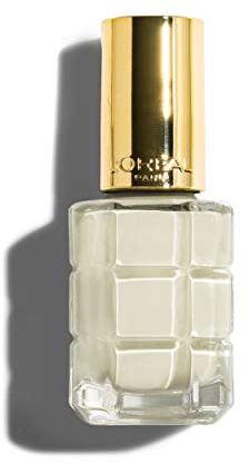 L'Oréal Paris Color Riche Le Vernis Nagellack mit Öl in Silber/Pflegender Farblack in schimmerndem Weiß mit Glanz-Effekt /# 112 Blac de lune / 1 x 14ml