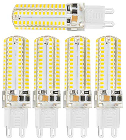 Lampadine LED, plastica, 5pcs 5.5W G9 bulbs, G9, 5.5 wattsW 230.00 voltsV