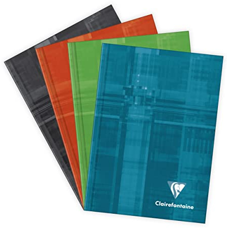 Clairefontaine 69496C Kladde (DIN A6, 10,5 x 14,8 cm, starker Deckel, liniert, 96 Blatt) 1 Stück