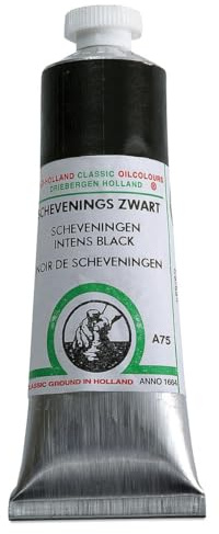 Old Holland Classic Oil Colours Scheveningen intens black 40 ml 075