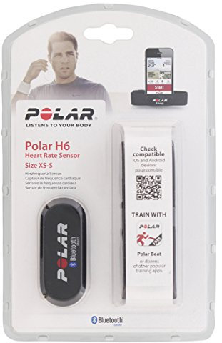 Polar Zubehör Pulsmesser Herzfrequenz-sensoren-Set H6, schwarz, XS-S, 92046232