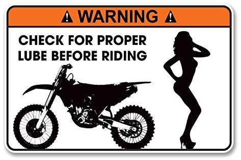 2 x 10cm Funny Warning Sticker Motorbike Motocross Bike Joke Tool Box #6164 (10cm Wide x 6.5cm Tall)