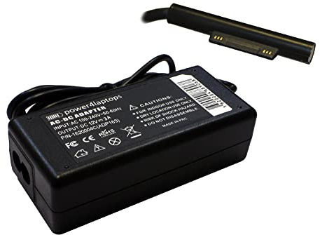 Power4Laptops Adaptateur Chargeur Alimentation pour Ordinateur Tablette Compatible avec Microsoft Surface Pro 3