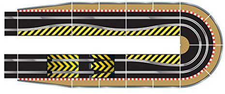 Scalextric C8514 Track Extension Pack Ultimate 1x Leap (Ramp Up and Ramp Down) Straight 2 Hairpin Curves 2x 1/4 Straight 4 Side Swipes