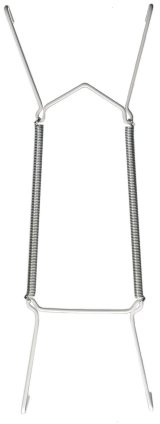 6 Stück Tellerhalter/Telleraufhänger/Tellerspirale für Teller Ø 9-13 cm | 6er Set, Dehnbar dank Feder, Weiß lackiert, zur Wandaufhängung, Stabiler Stahldraht, Sicherer Halt für Sammelteller