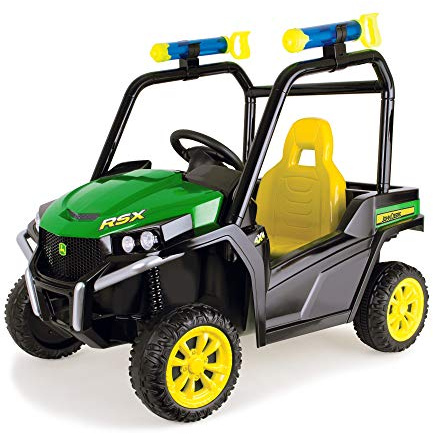 John Deere Ride On Toys Gator with Detachable Water Squirter, Rechargeable Car for Kids Aged 3 Years and Up, Green