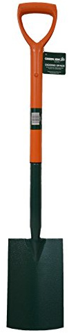 Green Jem Carbon Steel Digging Spade - Orange