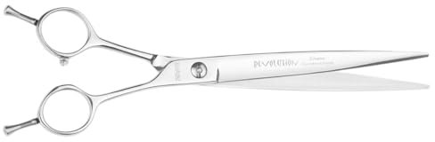 Hundeschere Revolution ohne Zahnung | EHASO | Profi Fellschere für Hunde | 23 cm gerade | Halm gerade| Hochwertige Hundescheren direkt aus Solingen | Langlebig und hochwertig