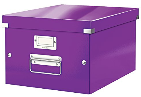 Leitz WOW Click and Store Förvaringsbox, A4, lila, 60440062