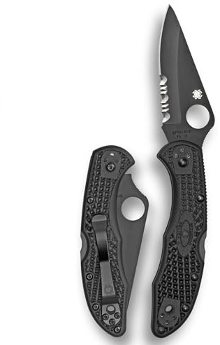 Spyderco, Klappmesser, Delica 4 Lockback Black, Länge geschlossen: 10.8 cm, Typ: Lockback