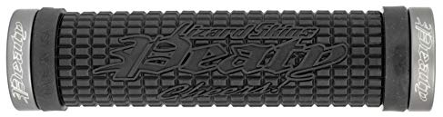 Lizard Skins Peaty Lock On Grips - Black w/Graphite Clamp, 1 Pair