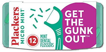 Plackers 8108199 Micro Mint Teething Holder Travel Case for 12 Units