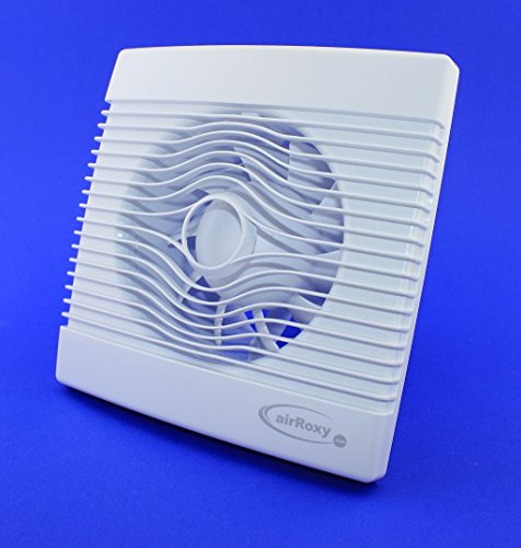 Premium Badventilator mit Feuchtigkeitssensor/Hygrostat und Timer/Nachlauf Badlüfter Lüfter Ventilator Deckenlüfter weiß Front Ø 150 mm 15 cm PremiumHS Wandlüfter Ventilator Einbaulüfter Bad Küche