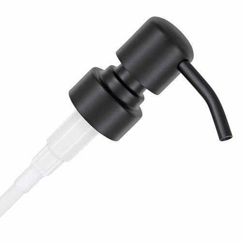 ALTGLAS Edelstahl Seifenspender Pumpkopf 'Zagreb' mit 28mm Gewinde | Matt Schwarz • Ersatz Pump Aufsatz für Seife & Lotion • Upcycling Seifen Spender Bauen - passt auf Jacky & Lemonaid