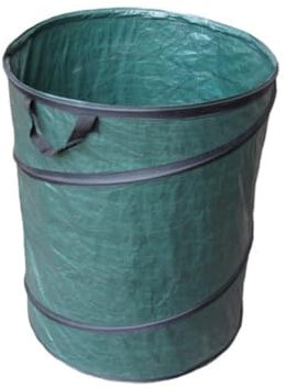 Toolland Sac à déchets de jardin, autoportant, polyester, vert, 123 L