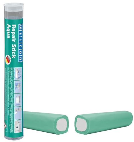 WEICON Repair Stick Aqua 115g, 2 components special adhesive epoxy resin fast repair of radiators, pool, maritime and underwater areas.