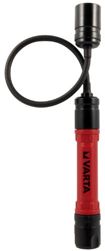 Varta Power - Linterna LED flexible, 2 baterías AAA, color rojo