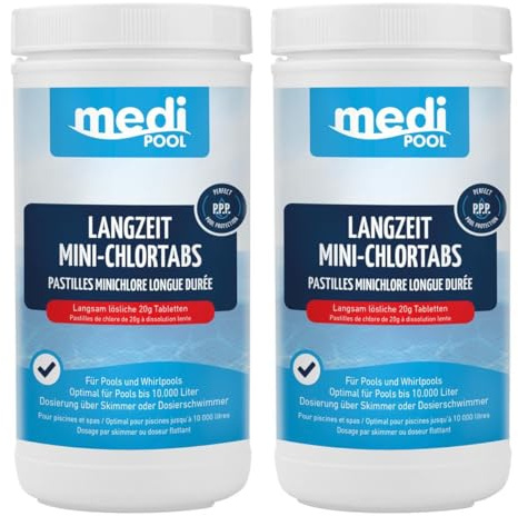 mediPOOL Langzeit MiniChlorTabs 20g, 2X 1 kg