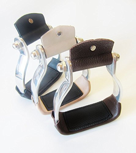 PS Pferdeartikel Leichter Aluminium Westernbügel in braun, schwarz oder Natur Farbe Natur