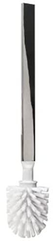 emco Loft WC Bürste - Ersatz Toilettenbürste mit Chrom Griff - Austausch Klobürste für Bürstengarnitur (weiß)