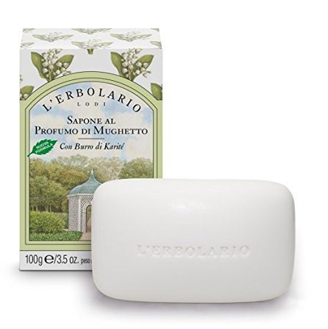 L 'Erbolario Jabón Perfume MUGHETTO 100 g de caja Soap Lily of the Valley
