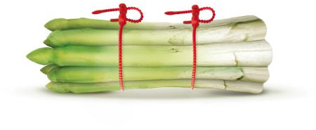 Ad Hoc FL01 Set spago per arrosto, composto da 2 pezzi di ogni colore, lunghezza 37 cm, colore: Rosso/Verde/Marrone