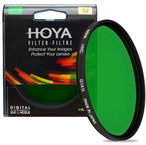 Hoya - 52mm- HMC X1 Green Screw-in Filter - Black & White Photography Filter - Multicoated - Optimized Skin Tones - Ideal for Scenics with Evergreen Forests - Heat-Resistant Optical Glass