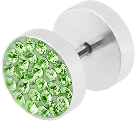 Piercingfaktor Ohrring Ohrstecker Fake Piercing Ohr Plug mit Zirkonia