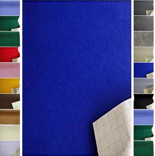 StoffBook Royalblau Bastelfilz Selbstklebefilz Klebefilz für Basteln | Selbstklebend, leicht und beschichtet, Stoff für Basteln, Dekoration und Handwerk, Filzstoff