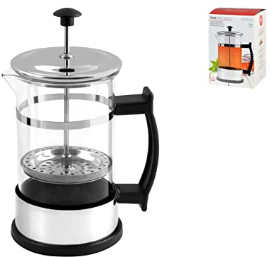 Home Tech Infusion/Kaffee, Borosilikatglas 600 cc, transparent/schwarz