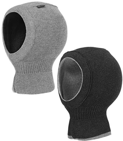 maximo Helge Reversible Kinder Schlupfmütze Mütze Kindermütze Wintermütze Sturmhaube (53 cm - anthrazit-grau)