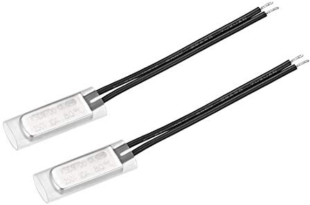 sourcing map 2 Stück KSD9700 Thermostat 80℃ Schließer N.C 10A Metall | Temperaturschalter Thermoschalter, Temperaturregler