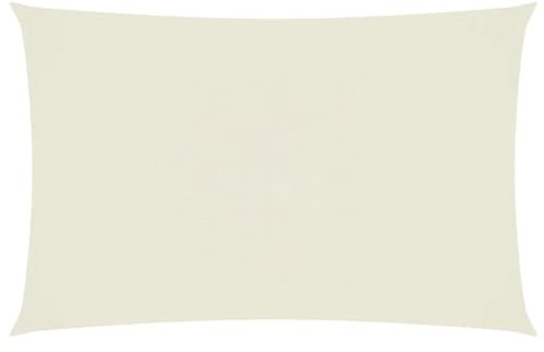 vidaXL Toldo Parasol Lona Protector Solar Sombra de Patio Jardín Terraza Balcón Parque Exterior de Vela Rectangular Tela Oxford Crema 4x7 m