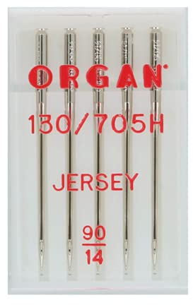 Organ Needles 5205090 Maschinennadeln, Silber, 90/14 Größe, 5 Count