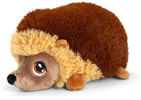 tachi Plüschtier Igel 18 cm, Liegendes Stofftier Waldtier, Kuscheltier Igelchen braun