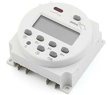 Interruptor de tiempo digital, 220 V electrónico LCD, interruptor de relé de tiempo semanal, temporizador programable para electrodomésticos y luces de calle, CN101A